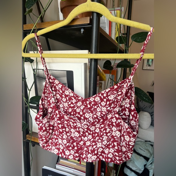 Reformation Red Floral Two-Piece Dress - Picture 6 of 9